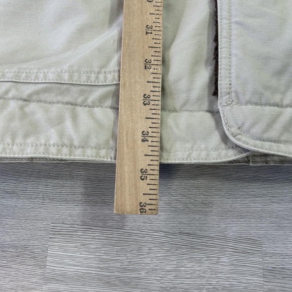 L.L. Bean Chore Coat Mens XLT Beige Canvas Sherpa Fleece Lined Parka Outdoor - Picture 8 of 10